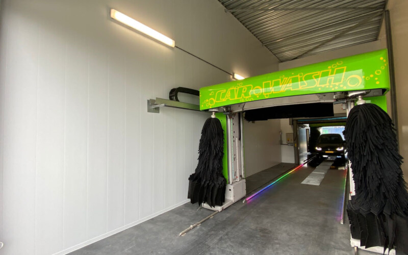 car wash wall